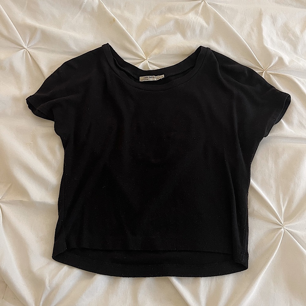 Zara black t shirt